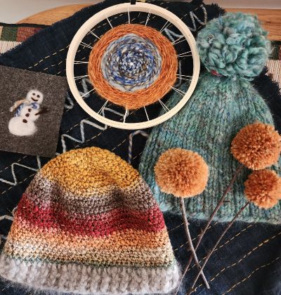 F23 using handspun flat lay